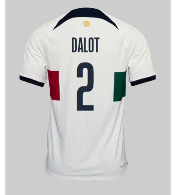 Portugal Diogo Dalot #2 Udebanetrøje VM 2022 Kort ærmer